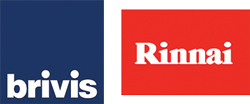 Logos for Brivis and Rinnai
