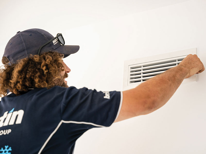 Installing A Wall Outlet For A Ducted Heating, Cooling, Air Conditioning Unit