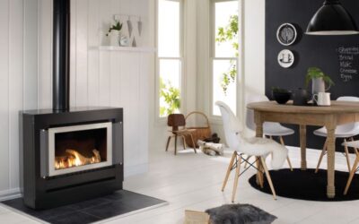Freestanding Gas Log Fire