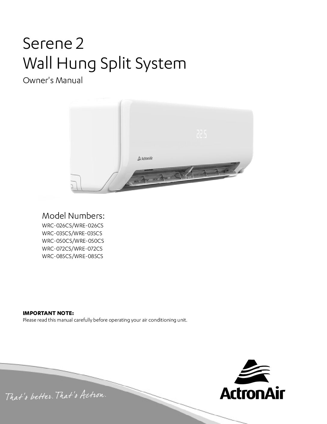 System Manuals - Actron Air | Martin Heating & Cooling