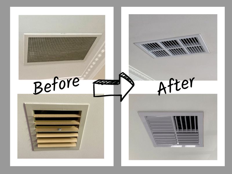 Replacement ducted vents outlets